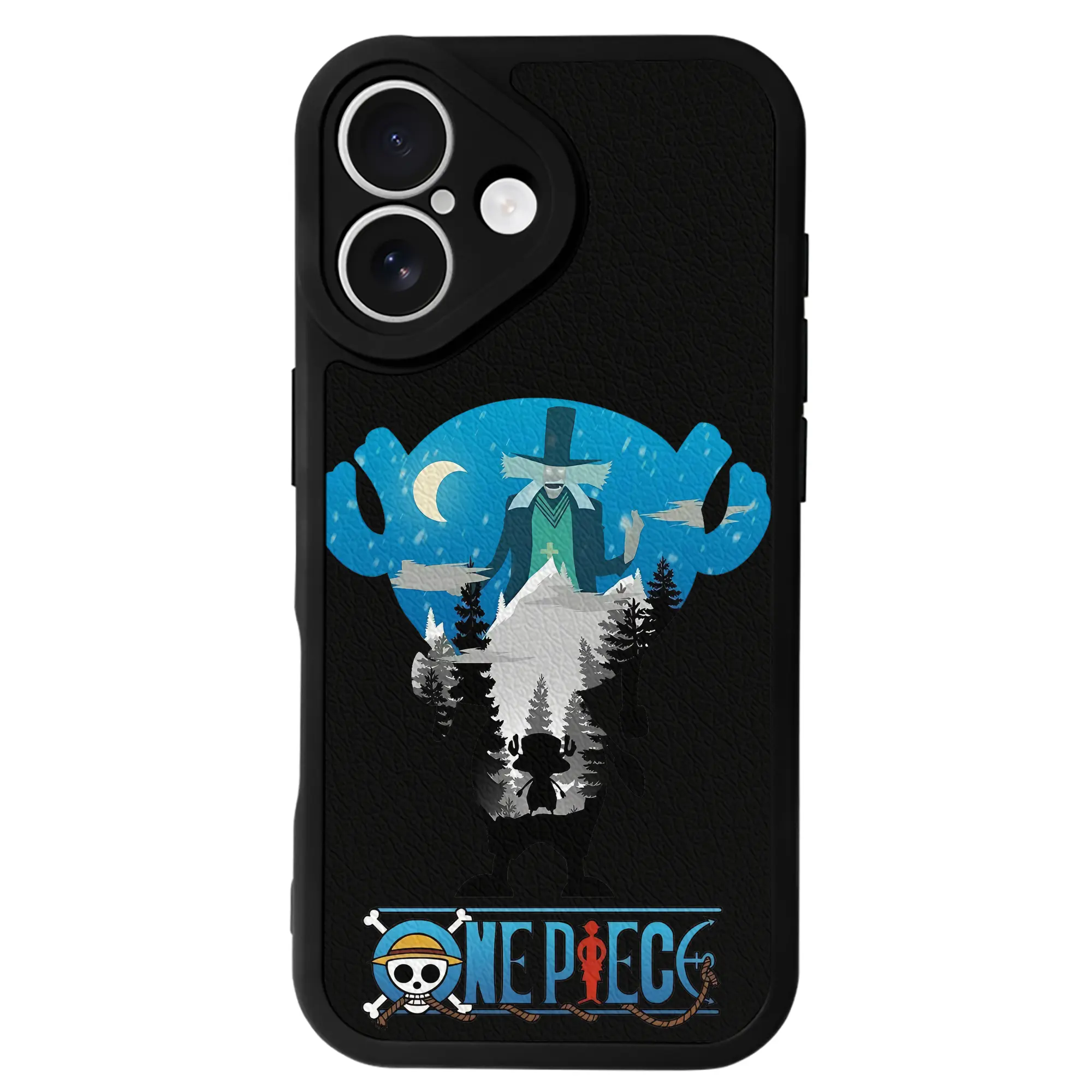 ワンピース グッズ トニートニー・チョッパー - IPhone 16シリーズ対応 ・ シリコンスマホケース ・ レザー調 ・ 高精度フィット ・ 耐衝撃 ・ ワイヤレス充電対応 ・ 精密カット